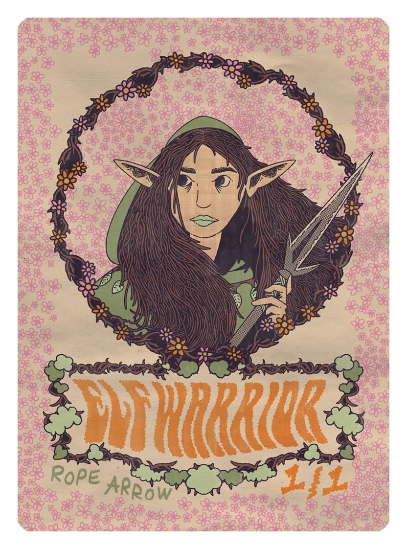 Elf Warrior Token (1/1) by Rope Arrow