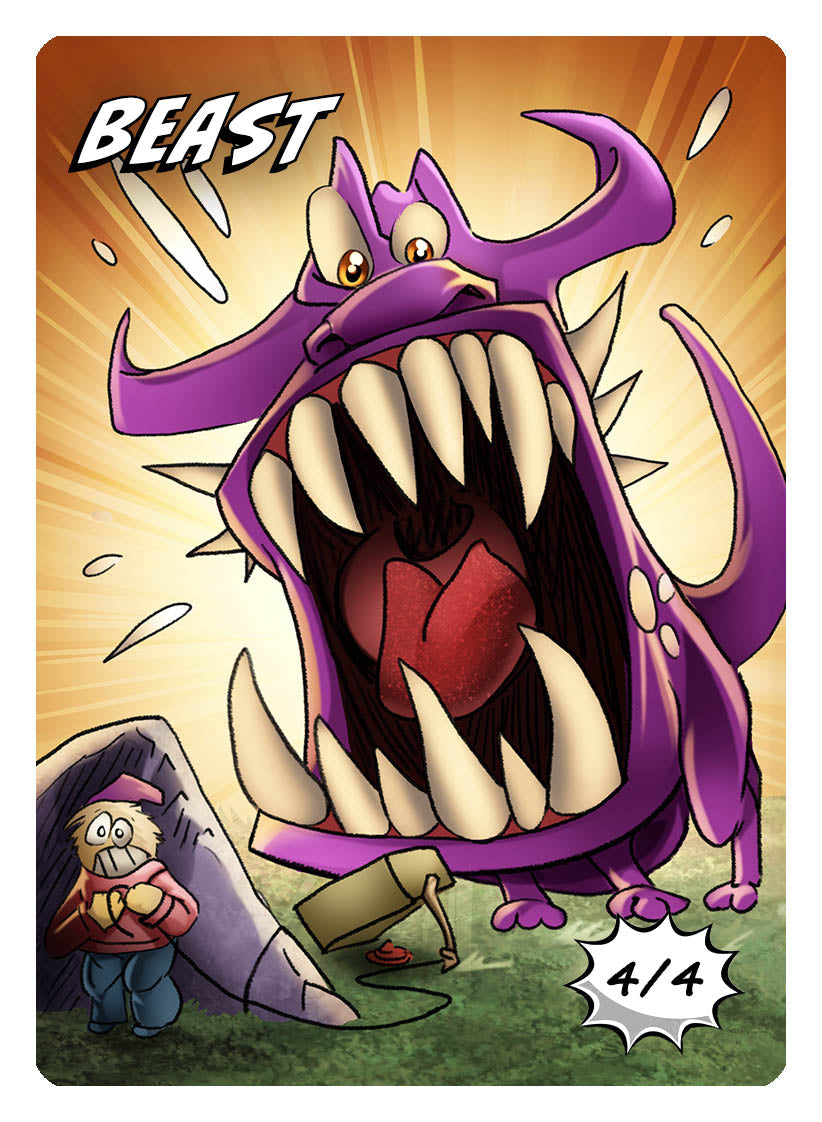 Beast Token (4/4) by Phil Foglio