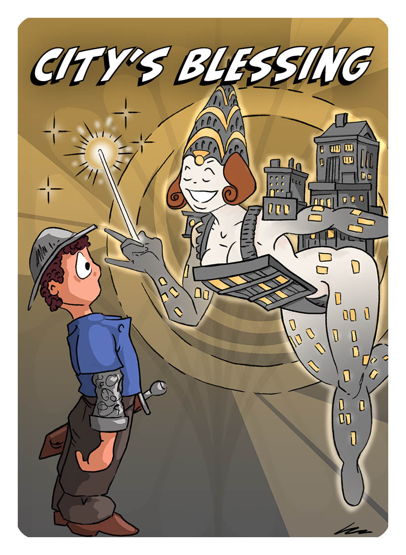 City's Blessing Token by Phil Foglio