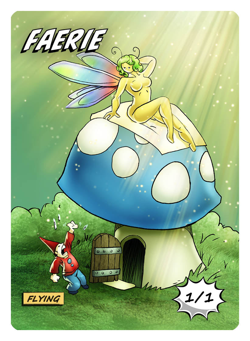 Faerie Token (1/1 - Flying) by Phil Foglio