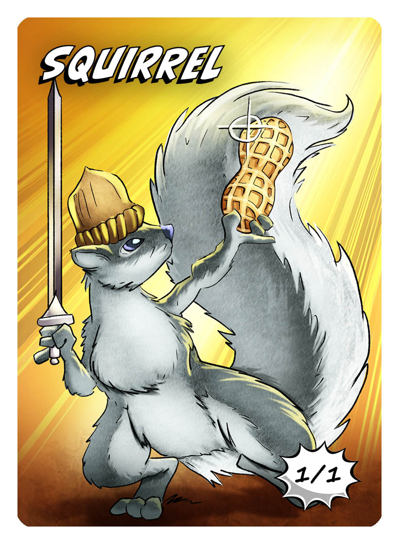 Squirrel Token (1/1) by Phil Foglio