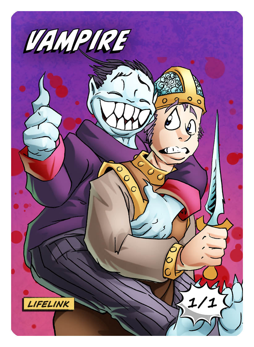 Vampire Token (1/1 - Lifelink) by Phil Foglio