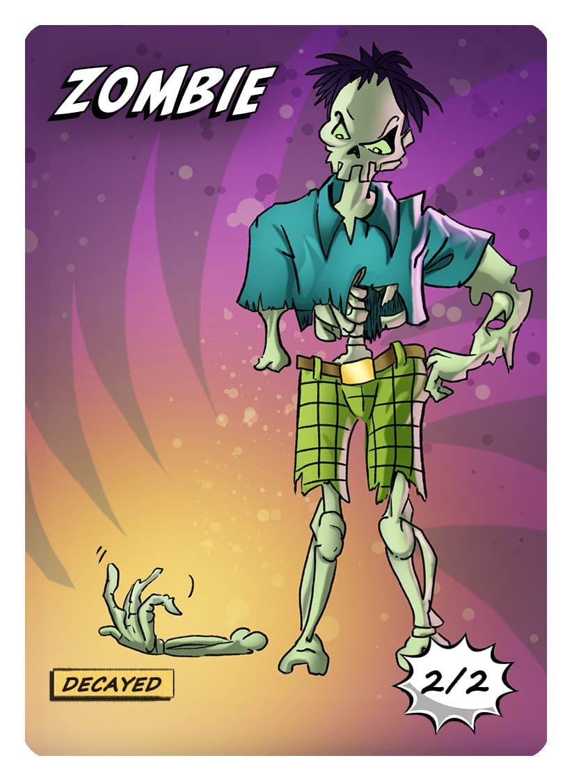 Zombie Token (2/2 - Decayed) by Phil Foglio