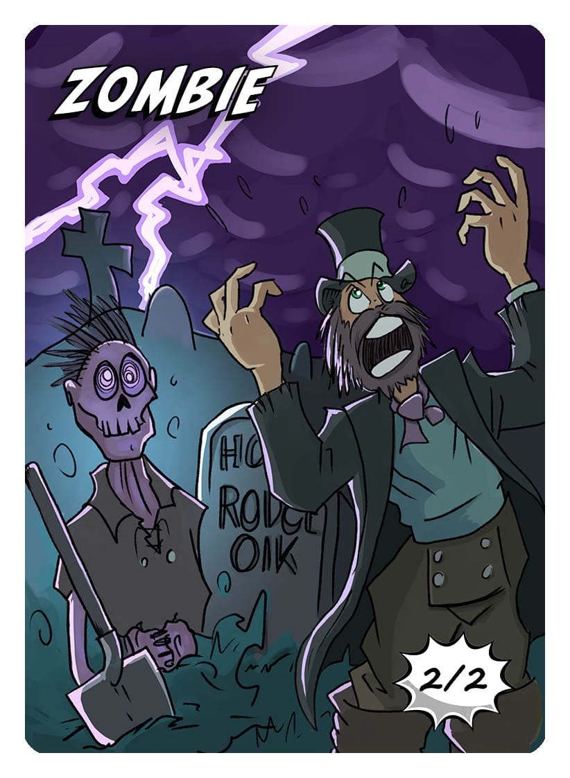 Zombie Token (2/2) by Phil Foglio