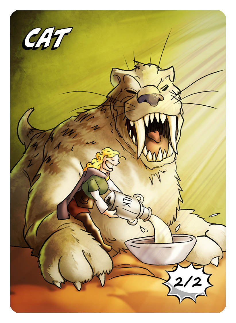 Cat Token (2/2) by Phil Foglio