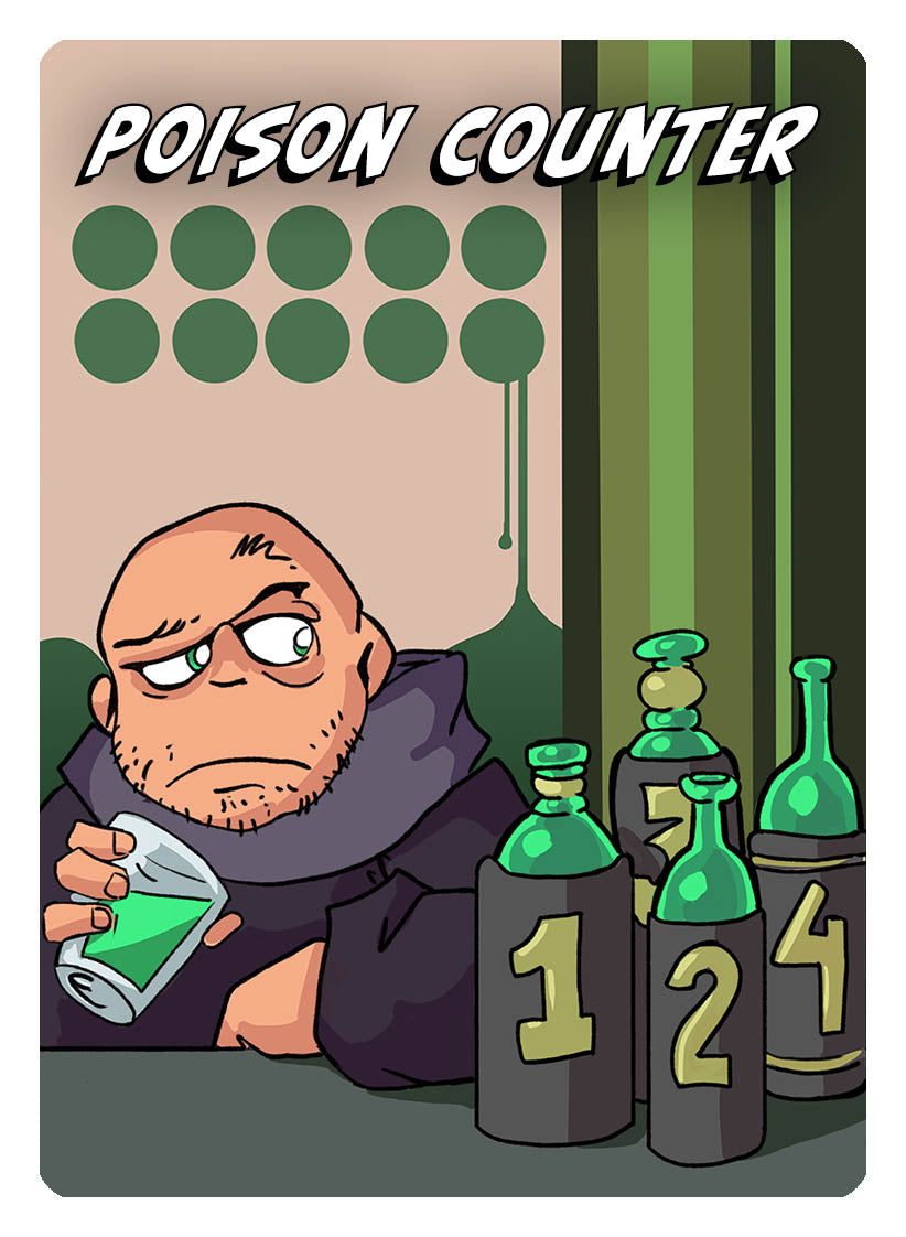 Poison Counter Token by Phil Foglio