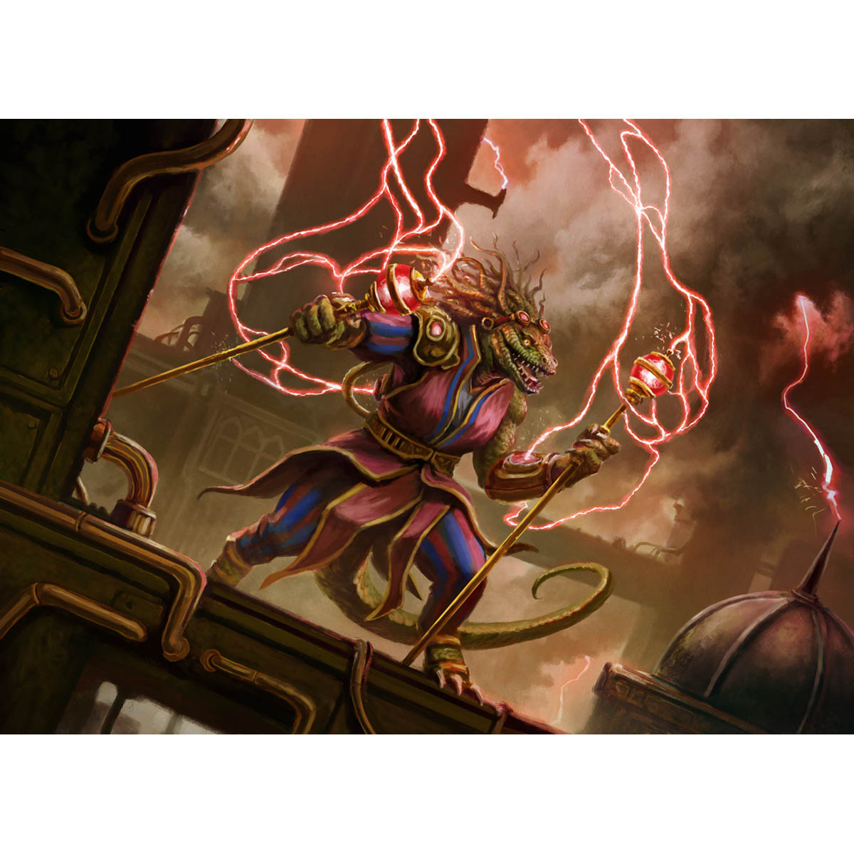 Overclocked Electromancer Print