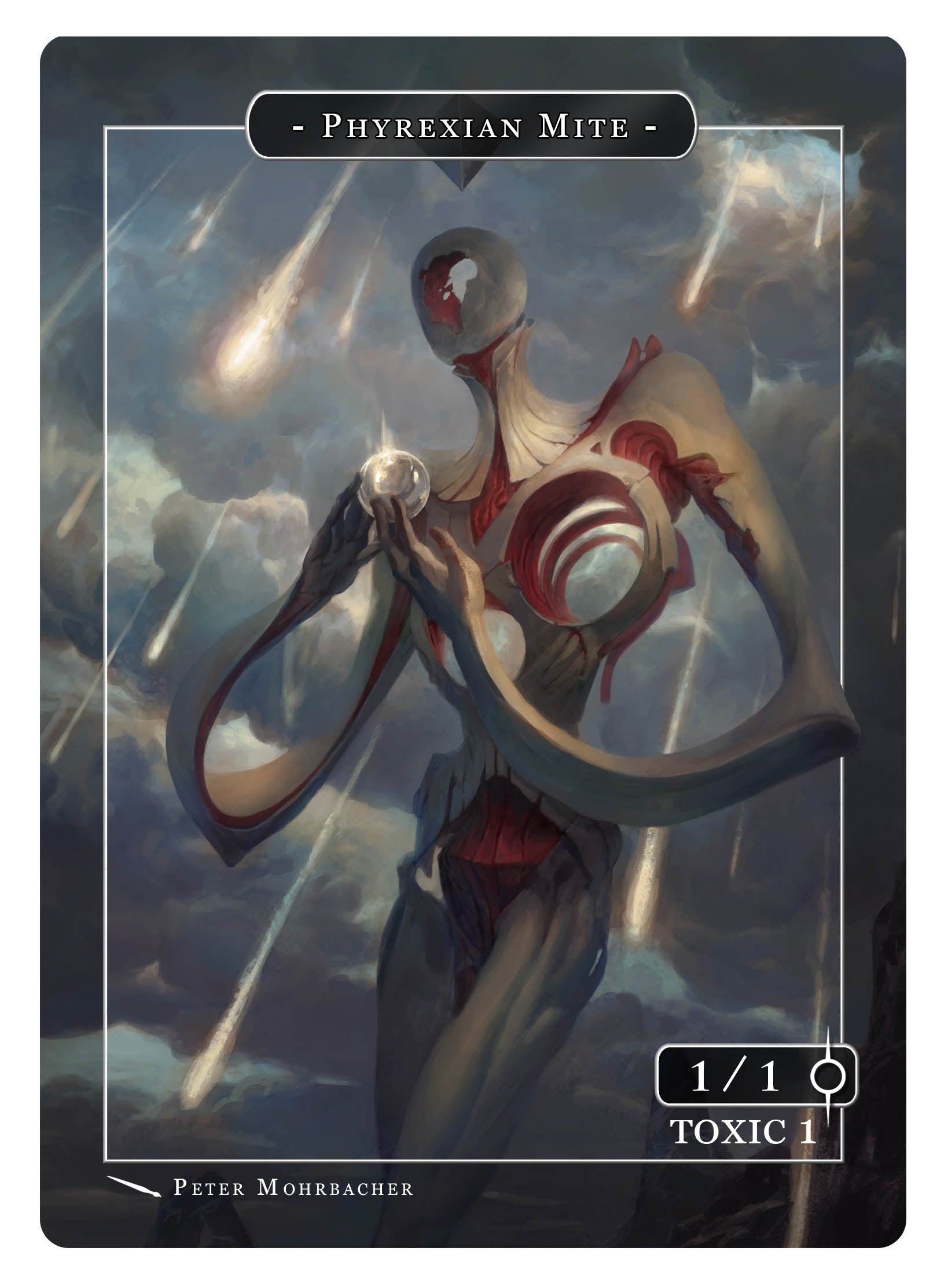 Phyrexian Mite Token (1/1 - Toxic 1) by Peter Mohrbacher