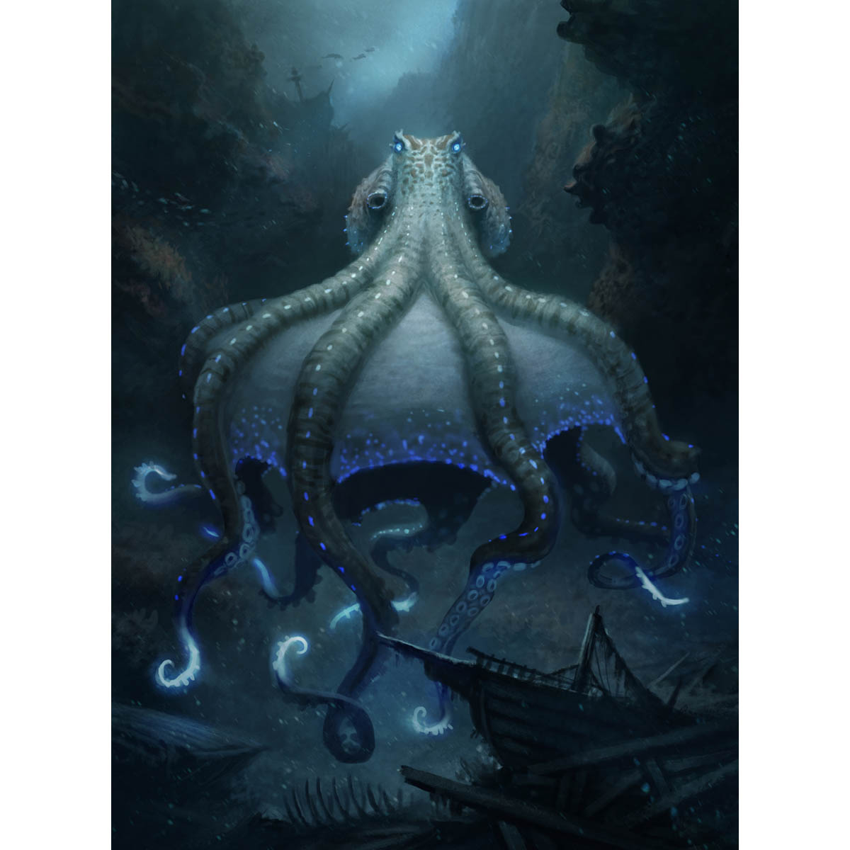 Scion of the Deep Token Print