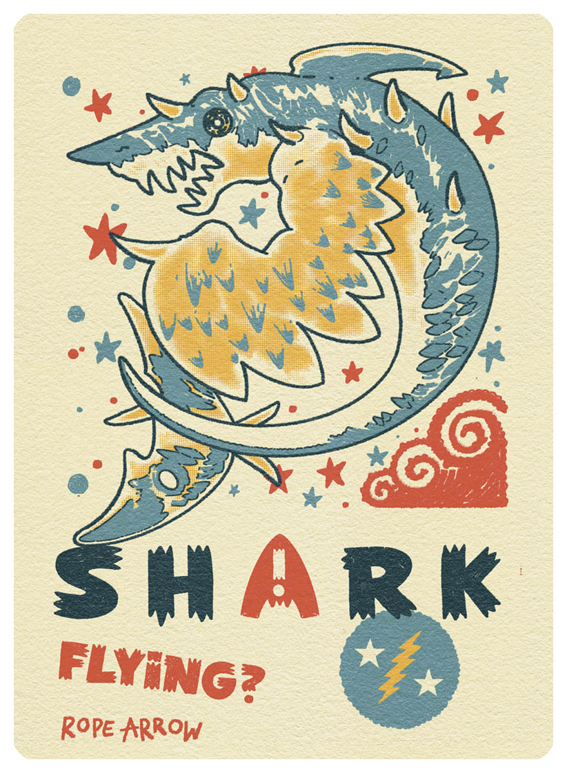 Shark Token (*/* - Flying) by Rope Arrow