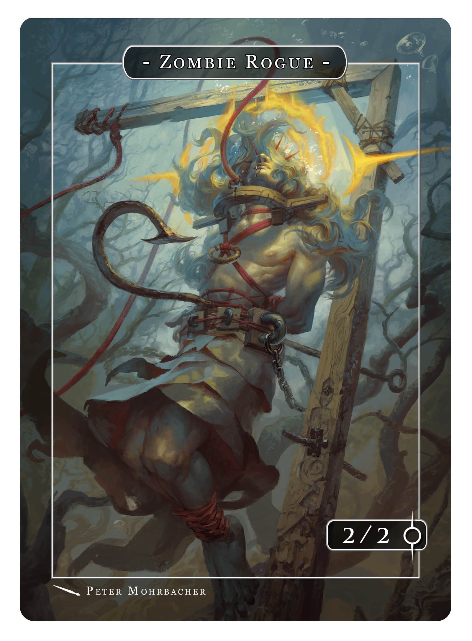 Zombie Rogue Token (2/2) by Peter Mohrbacher