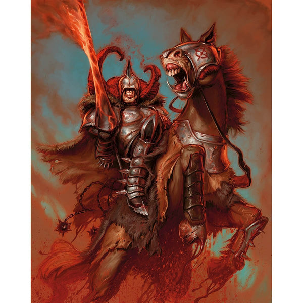 Live peinture : blood knight #1