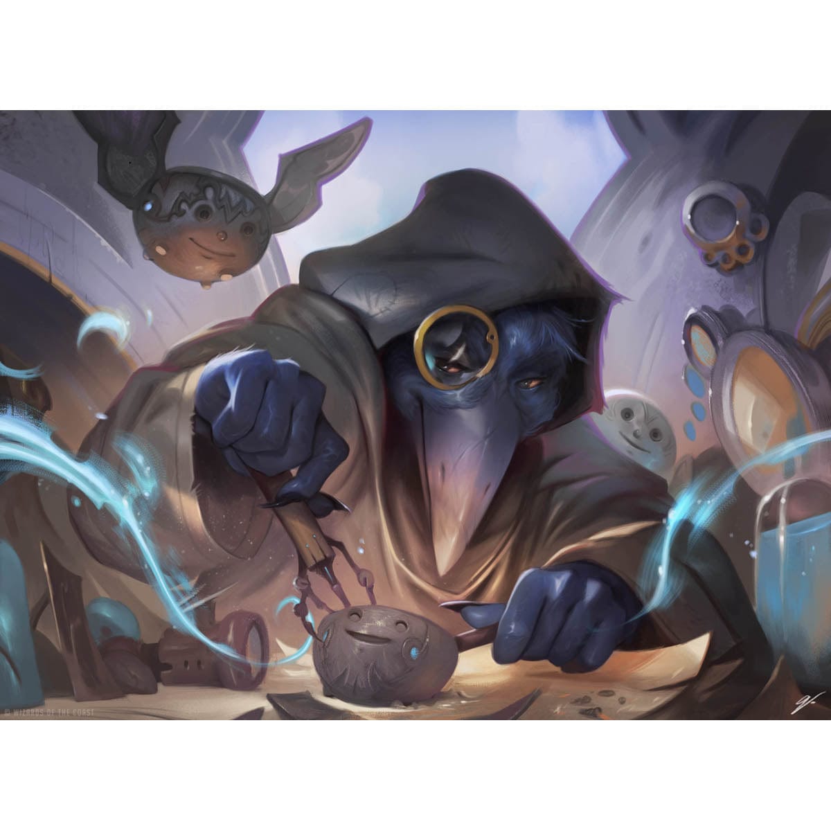 Kenku Artificer Print Original Magic Art