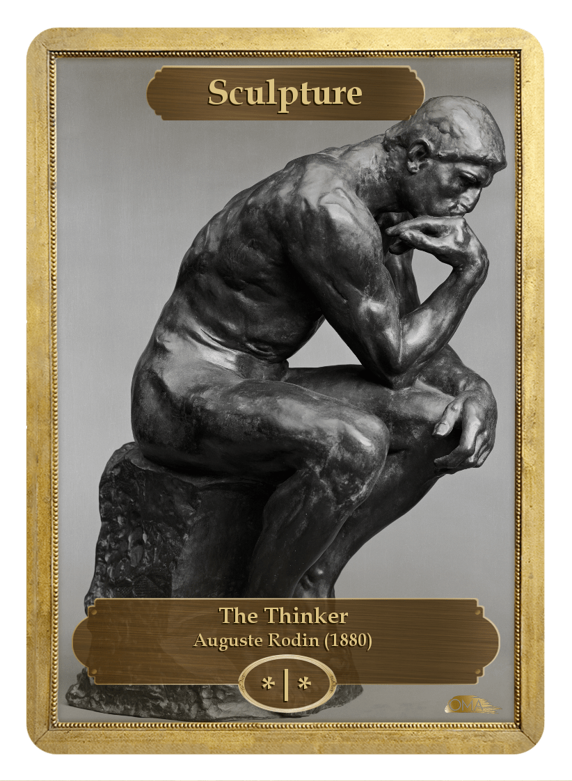 thinking man statue png